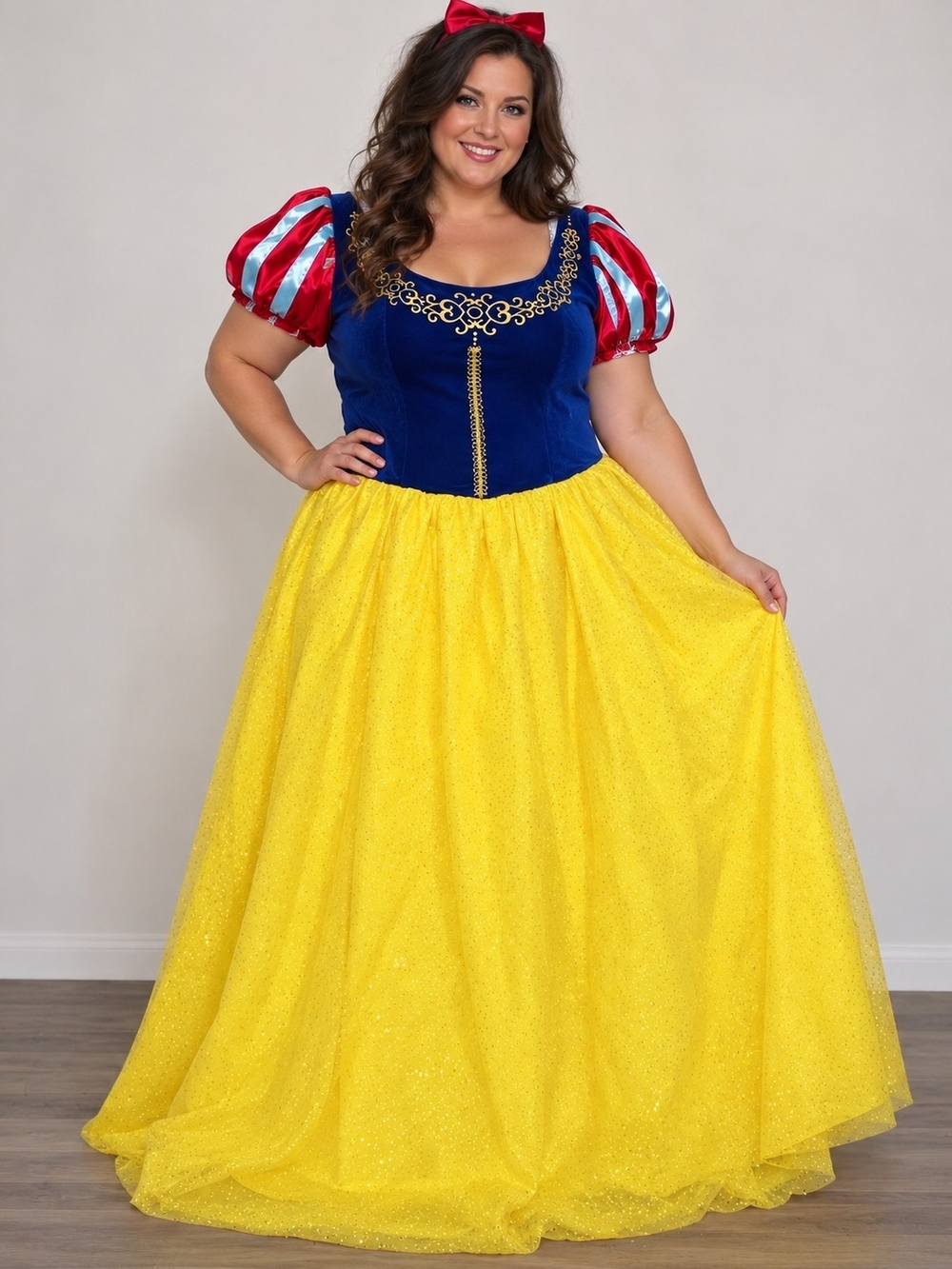Plus-Size Snow White Princess Costume Dress Outfit - Disney In Bag 18-20 XL